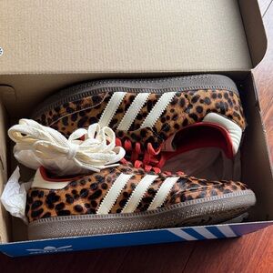 Adidas Samba OG Leopard Print Sneakers Women’s 8.5